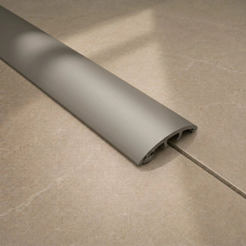 Anodised Aluminium Door Threshold Strip in inox color